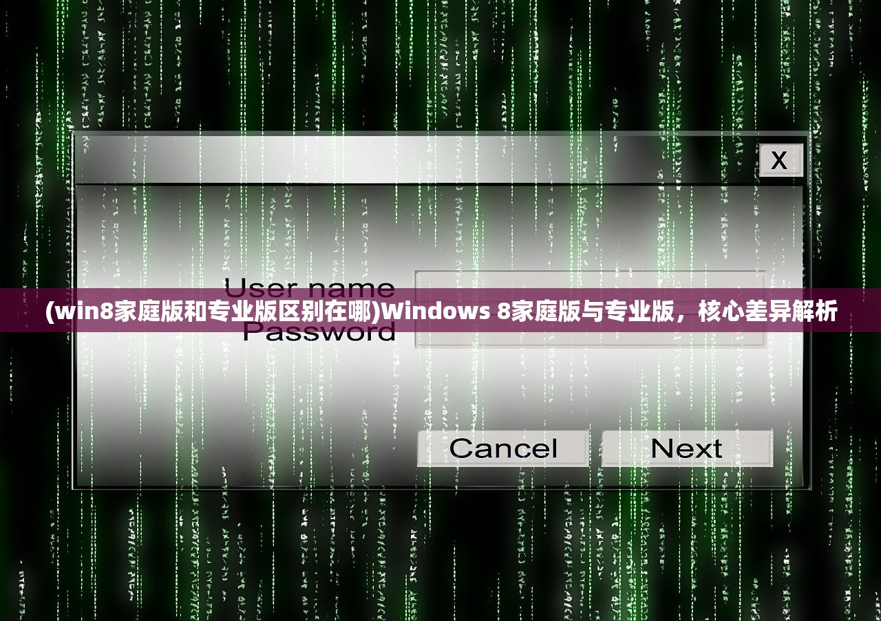 (win8家庭版和专业版区别在哪)Windows 8家庭版与专业版,核心差异解析 (win8家庭版和专业版区别在哪)Windows 8家庭版与专业版,核心差异解析