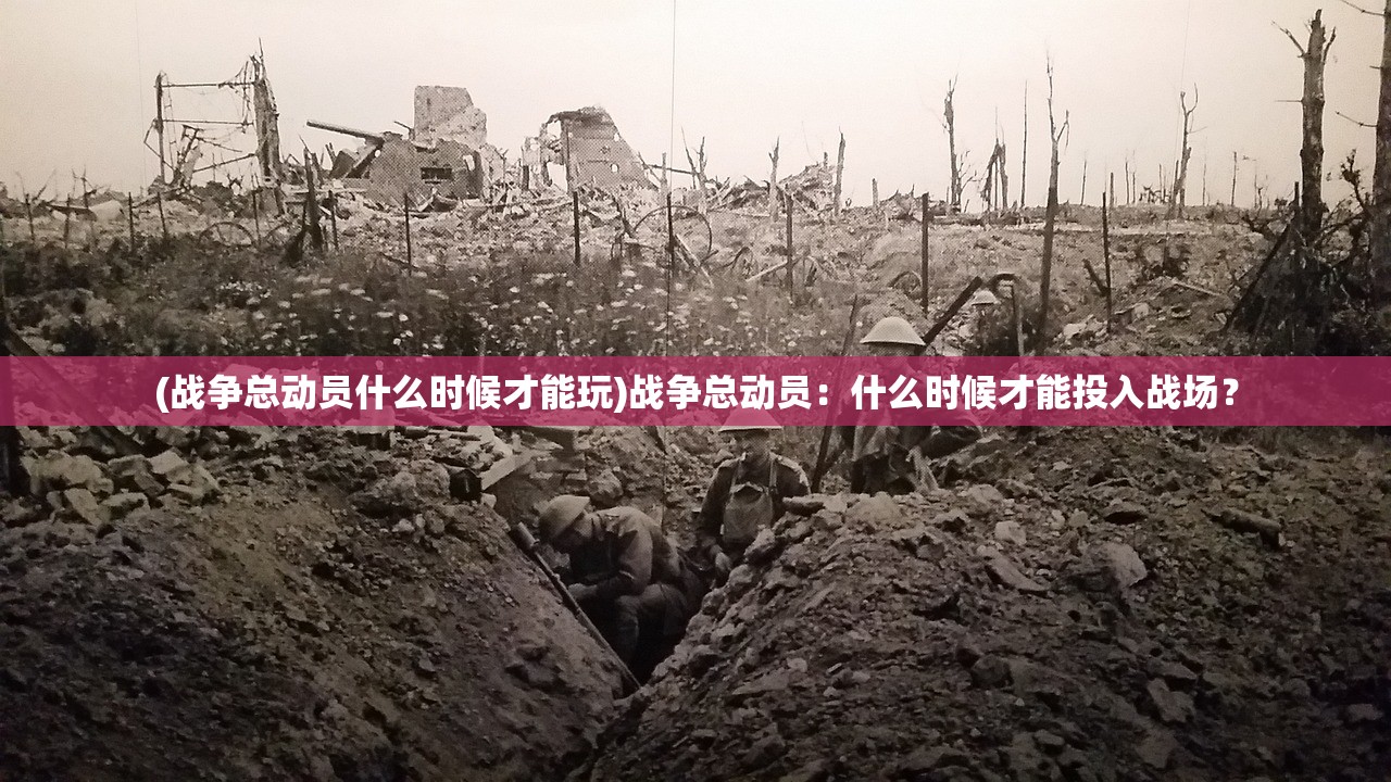 (战争总动员什么时候才能玩)战争总动员：什么时候才能投入战场？