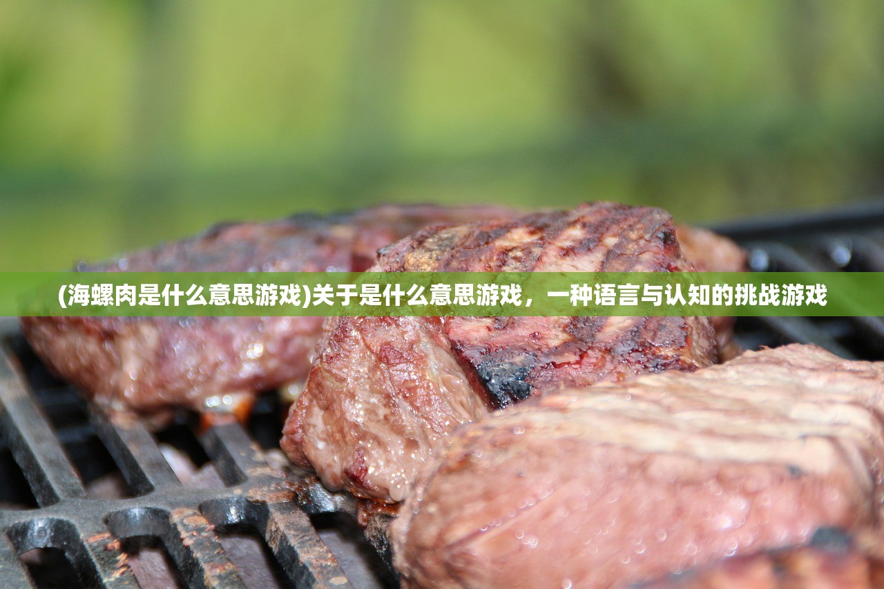(海螺肉是什么意思游戏)关于是什么意思游戏，一种语言与认知的挑战游戏