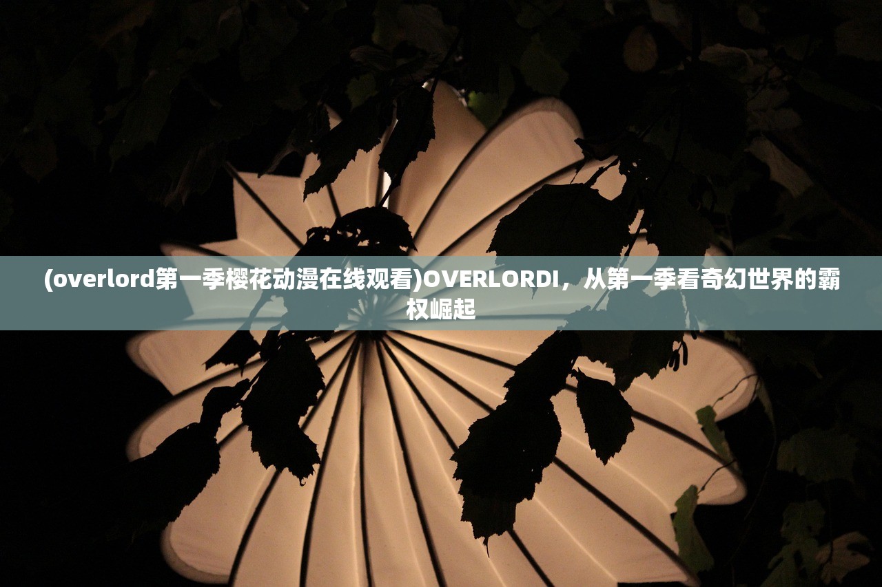 (overlord第一季樱花动漫在线观看)OVERLORDI，从第一季看奇幻世界的霸权崛起