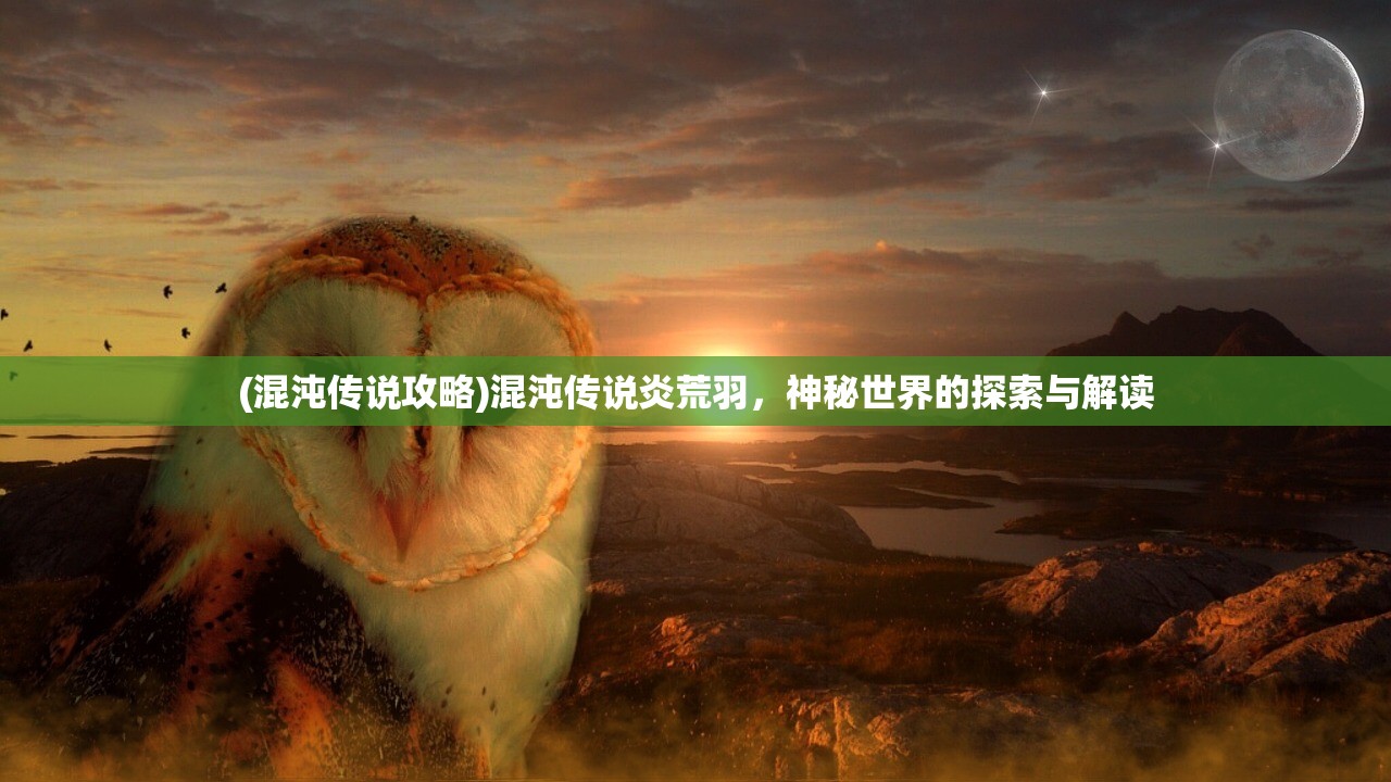(混沌传说攻略)混沌传说炎荒羽，神秘世界的探索与解读