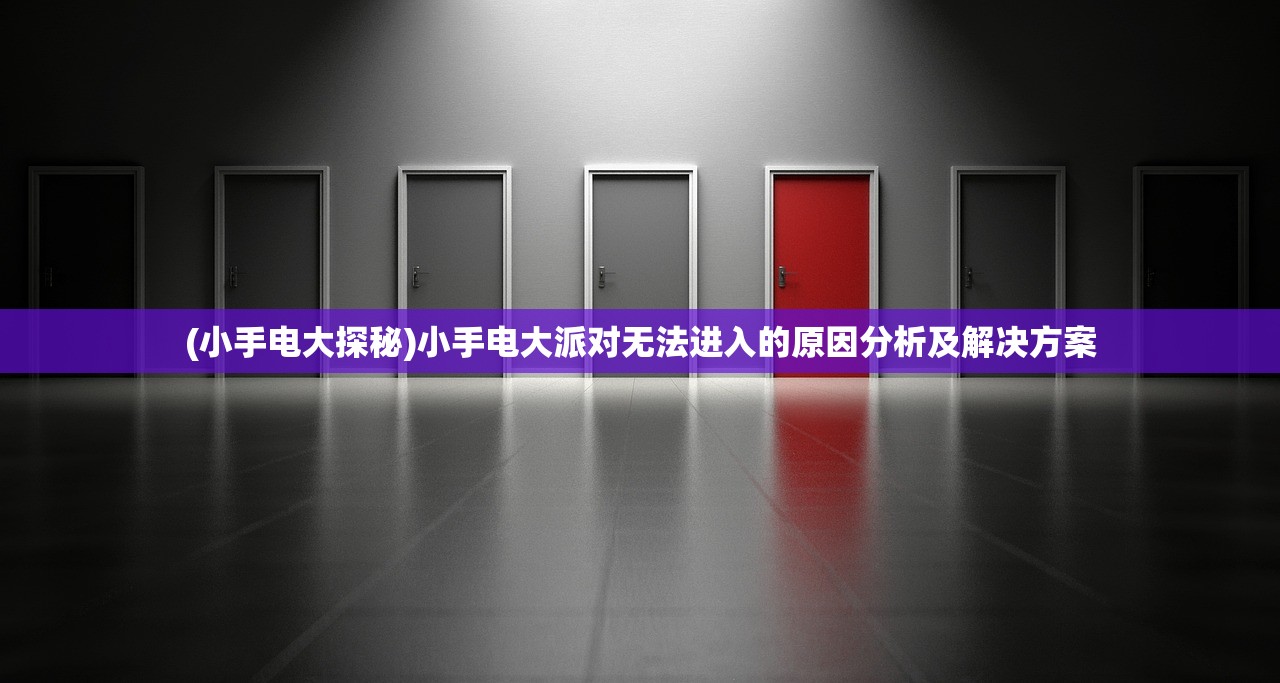 (小手电大探秘)小手电大派对无法进入的原因分析及解决方案